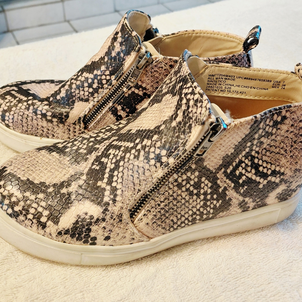Time and Tru Snakeskin Wedge Sneakers